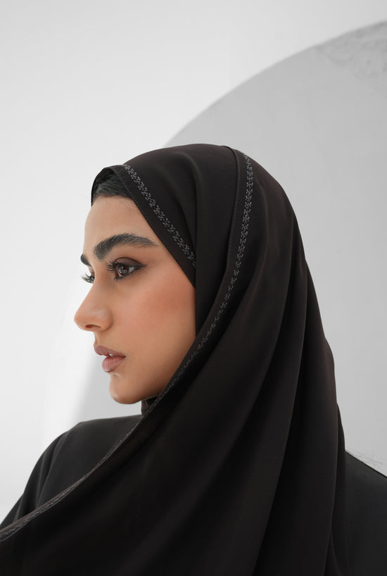 Internet fabric  Embroidery abaya and shaila