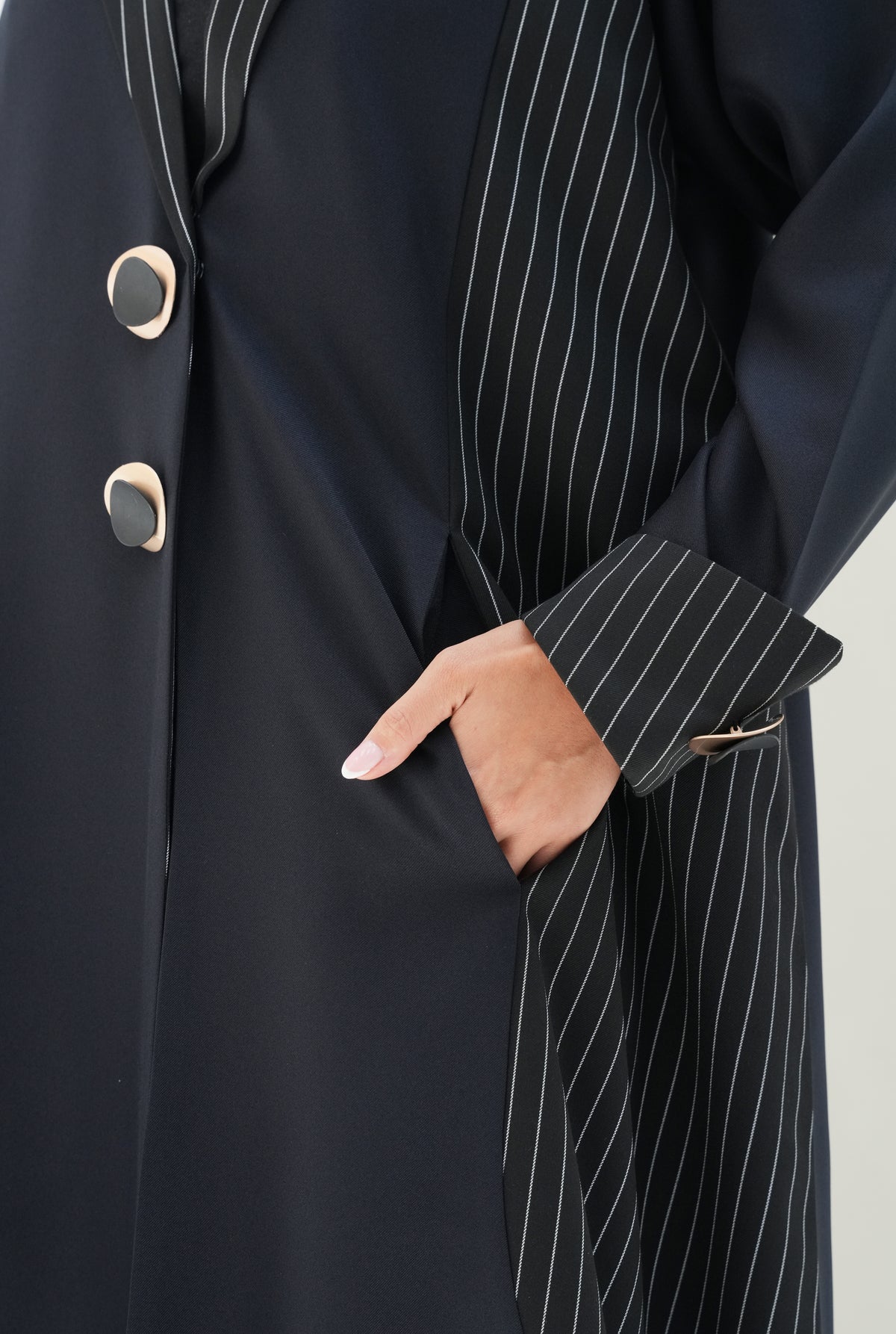 Striped Taff Crepe and premium Italian Crepe