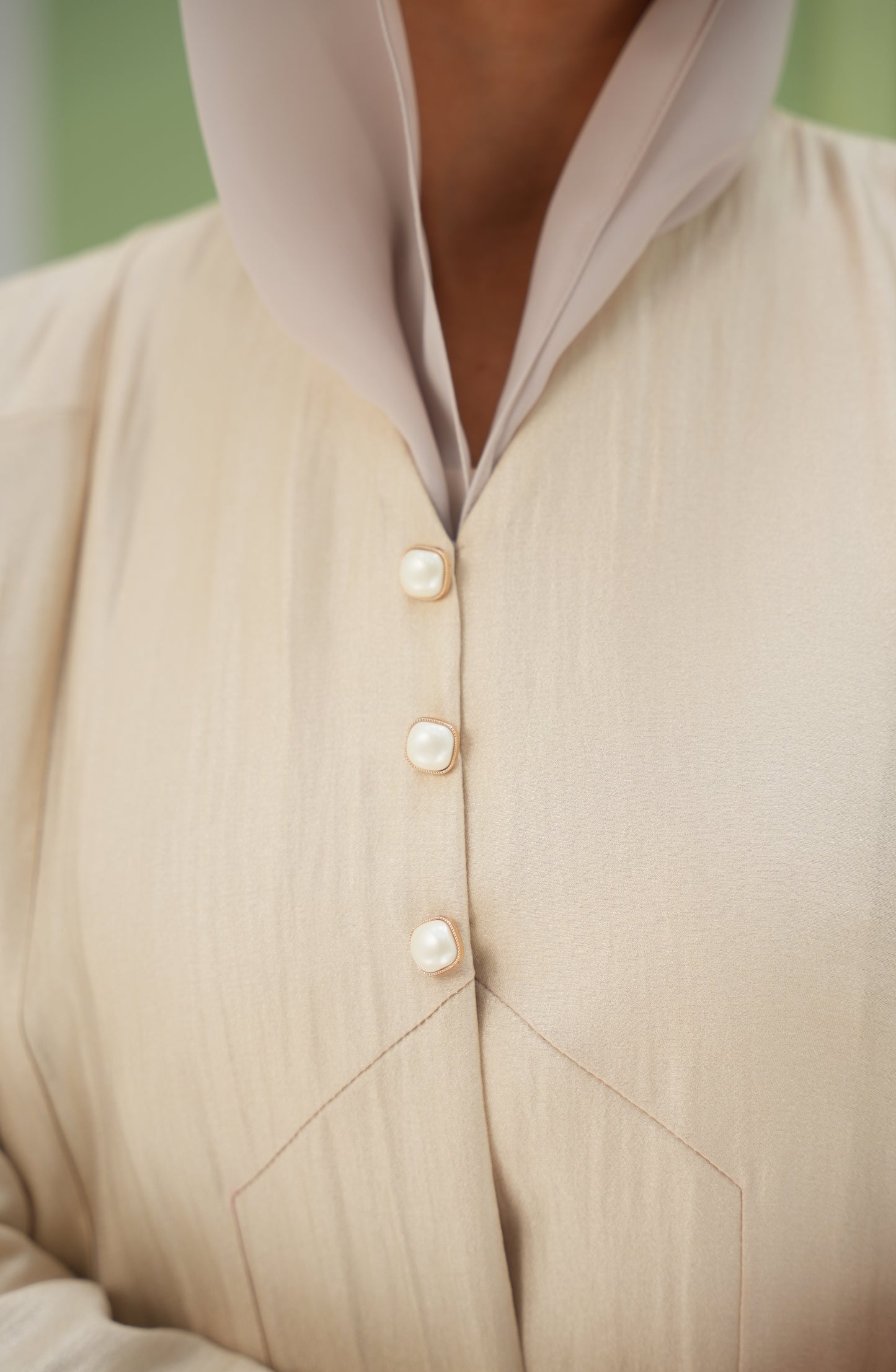 Linen Silk Luster Abaya