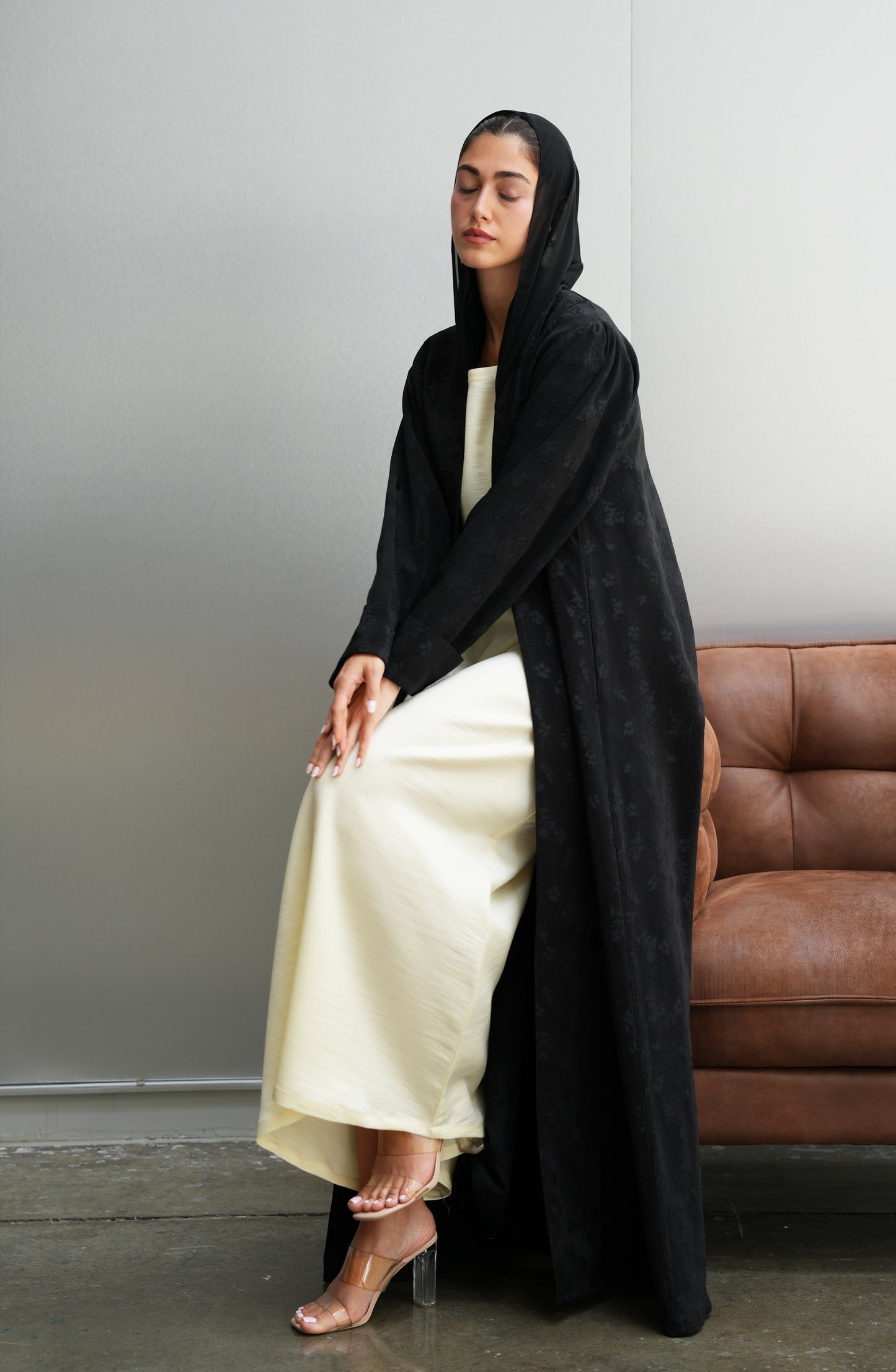 Turkish Jacquard Abaya