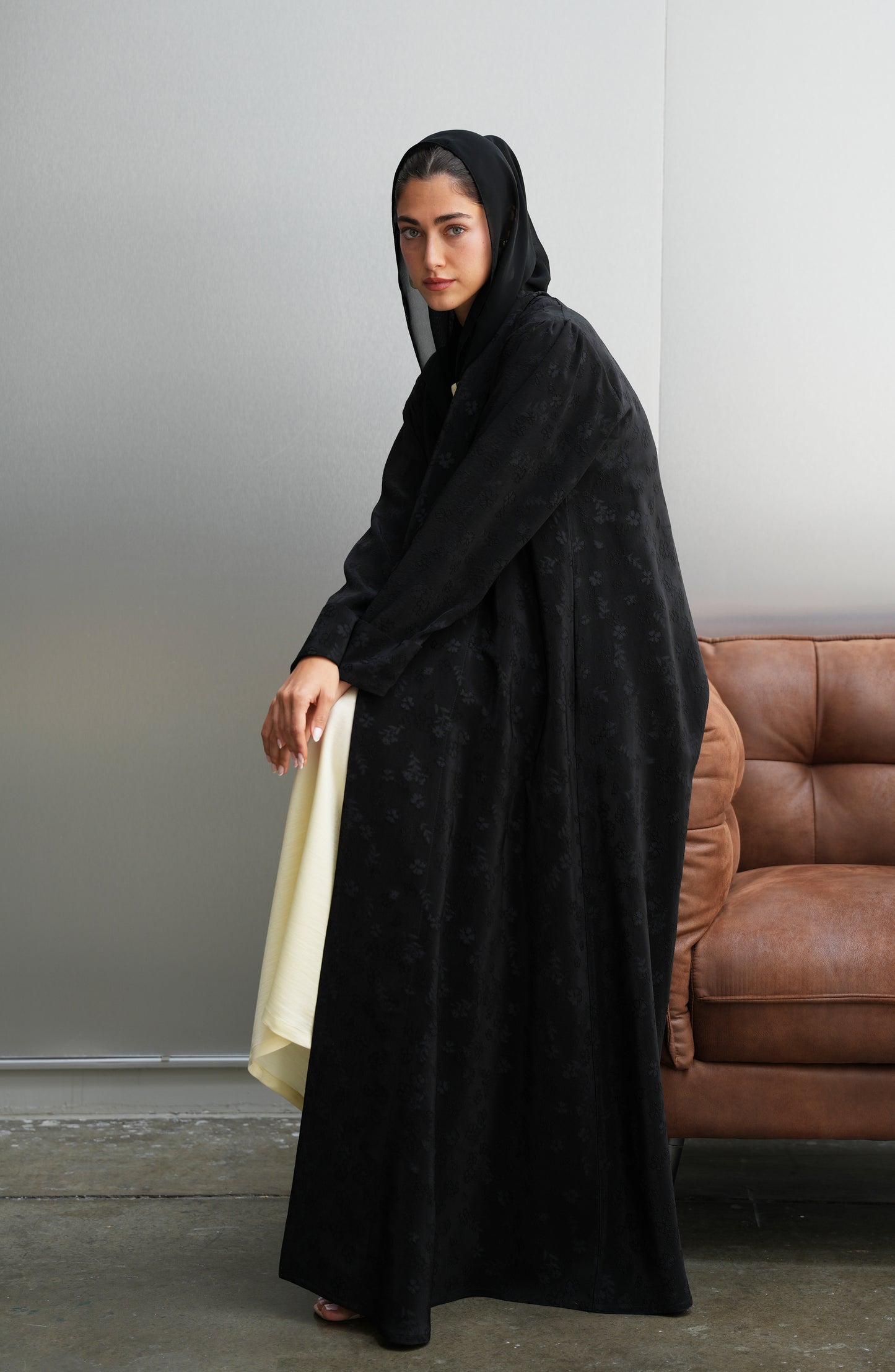Turkish Jacquard Abaya