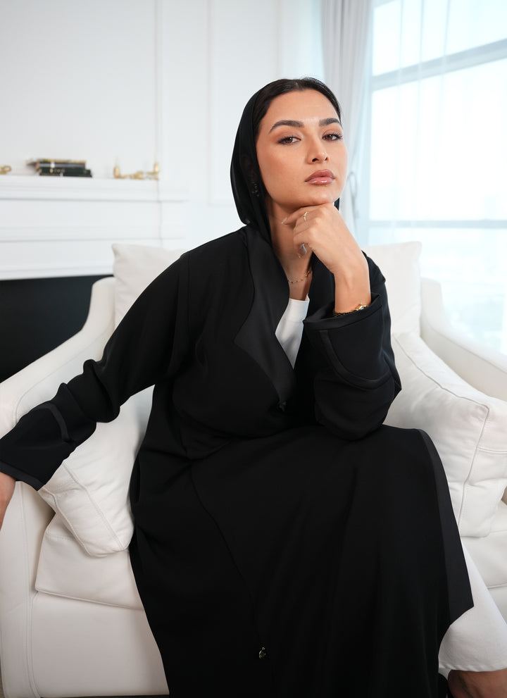 Internet fabric abaya with satan