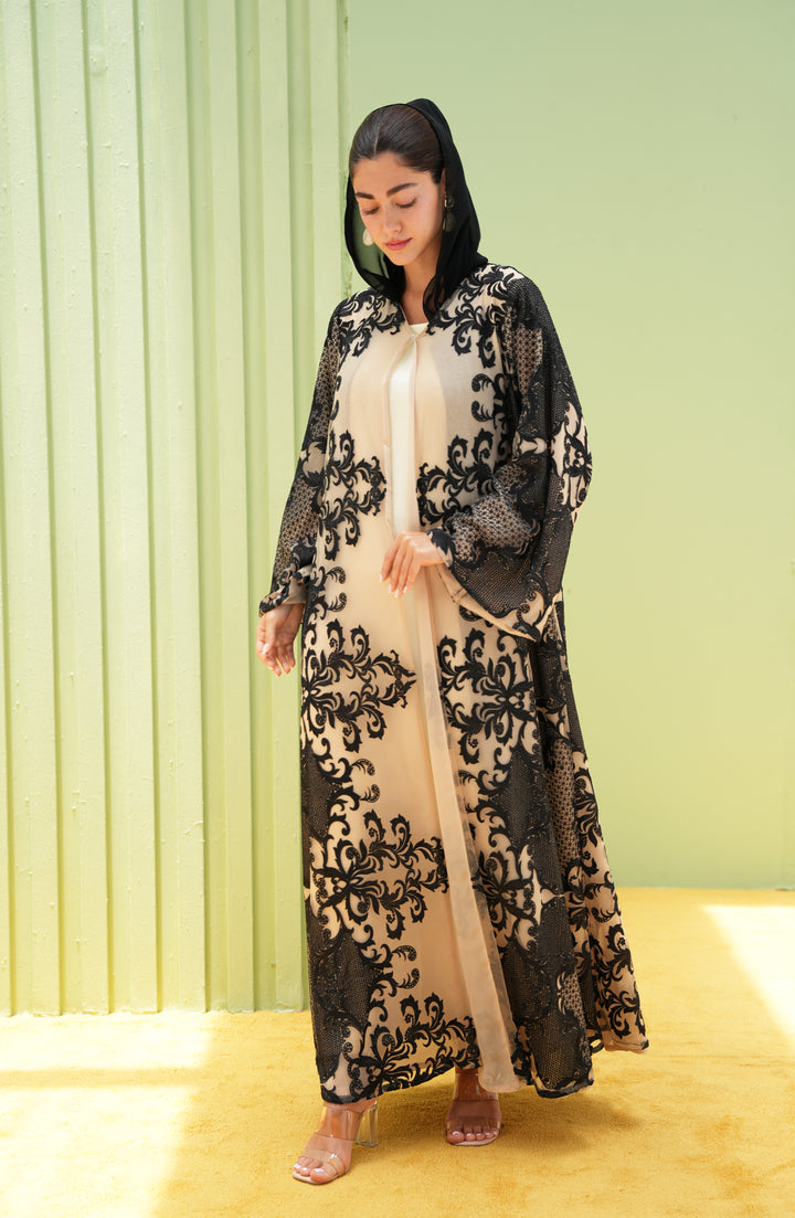 Luxury Baroque Lace Abaya