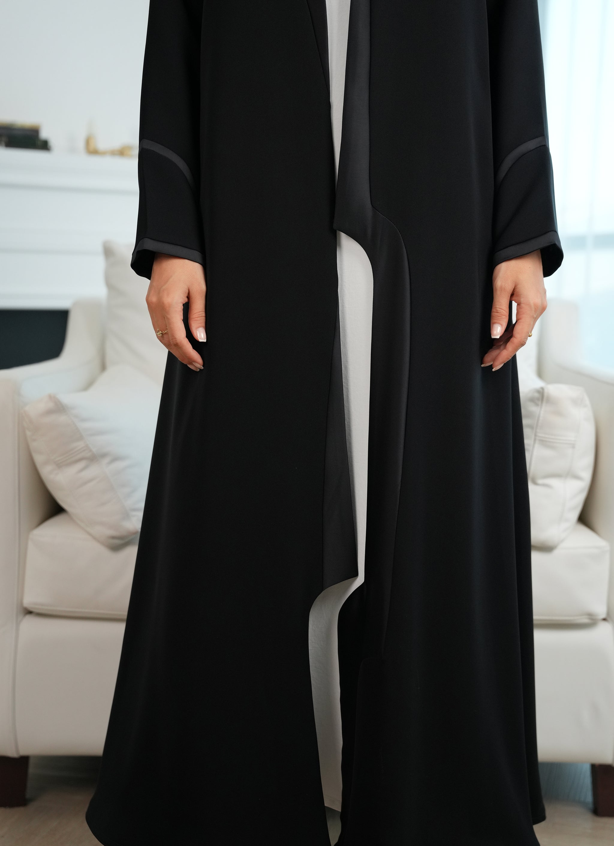Internet fabric abaya with satan